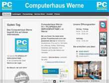 Tablet Screenshot of computerhaus-werne.de